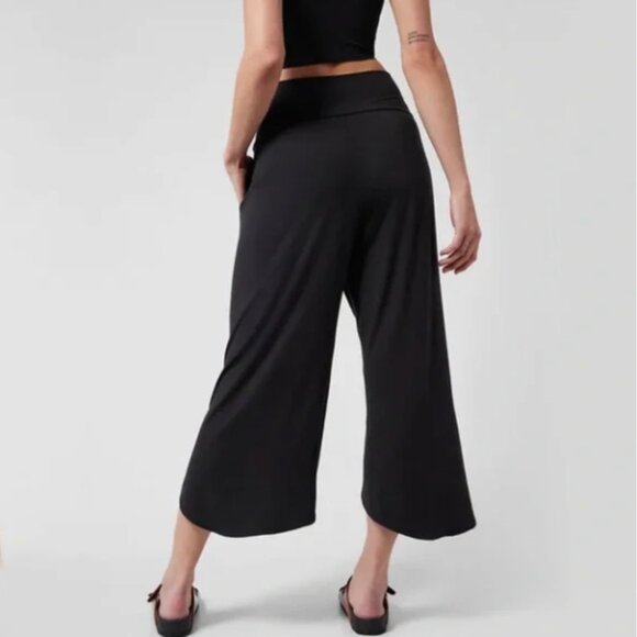 Athleta High Rise twisted split hem Palazzo / Harem type Yoga Pants - Picture 4 of 10